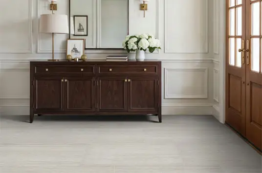 porcelain tile flooring installed in a bathroom